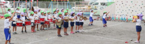 鼓笛パレードの練習
